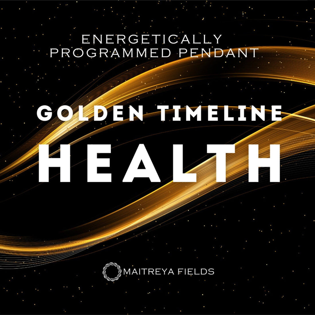Golden Timeline I Health Pendant 157/ Chrysopoeia Series / Maitreya Fields - Energetically Programmed-0